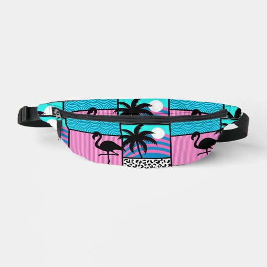 “Island Vibes” Two-Sided Print  Fanny Pack ファニーパック (正面)
