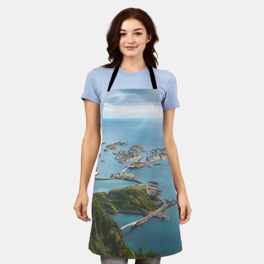 Island View Apron エプロン (着用した状態)