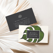 Island Vintage Botanical Palm Leaf 名刺