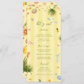 Island Yellow Wedding メニュー (正面/裏面)