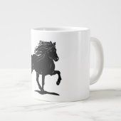 Islandpferd im Tölt ジャンボコーヒーマグカップ (正面右)