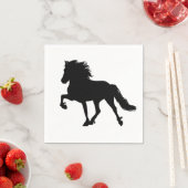 Islandpferde-Motiv スタンダードカクテルナプキン (インサイチュ)