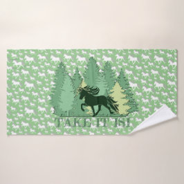 Islandpferdeherde take it isi  バスタオルセット