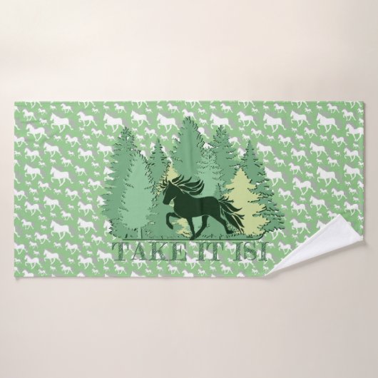 Islandpferdeherde take it isi  バスタオルセット (バスタオル)