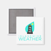 Islandwide Weather Squareマグネット マグネット (正面/裏面)