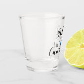 Islas Canariasのカナリア諸島の旗のハート ショットグラス (左)