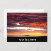 Islayでカスタマイズ可能なサンセット，スコットランドカード (正面/裏面)