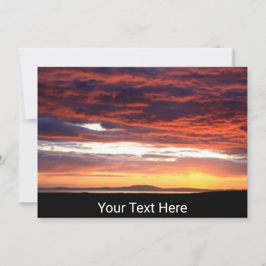 Islayでカスタマイズ可能なサンセット，スコットランドカード (正面)