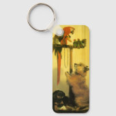 Islay, Tilco, Macaw and Love Birds by Landseer キーホルダー (正面)