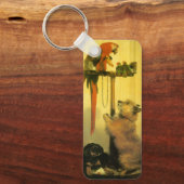 Islay, Tilco, Macaw and Love Birds by Landseer キーホルダー (正面)