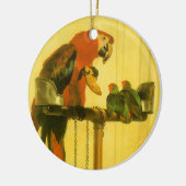 Islay, Tilco, Macaw and Love Birds by Landseer セラミックオーナメント (左)