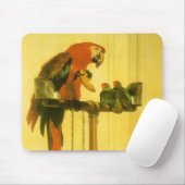 Islay, Tilco, Macaw and Love Birds by Landseer マウスパッド (マウス)