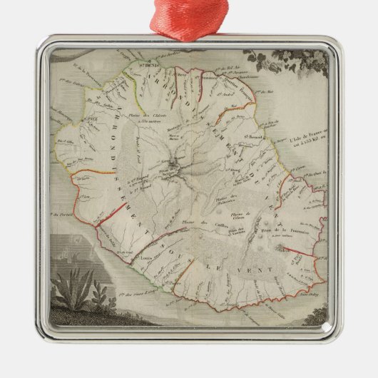 Isle De La Reunion メタルオーナメント (正面)