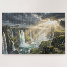 Isle of Legends Coastal Waterfall Jigsaw Puzzle ジグソーパズル