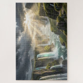Isle of Legends Coastal Waterfall Jigsaw Puzzle ジグソーパズル (縦)