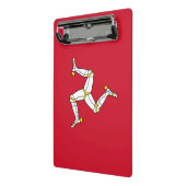 Isle of Manフラグ付きミニクリップボード(英国) ミニクリップボード (アングル2)