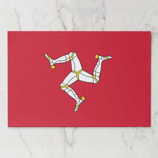 Isle Of Man Flag付きティアウェイ紙パッド ペーパーパッド (正面)