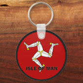 Isle Of Man Rounddel品質国旗 キーホルダー (正面)
