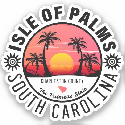 Isle of Palms SCレトロサンセットデミディーズ60s シール (正面)