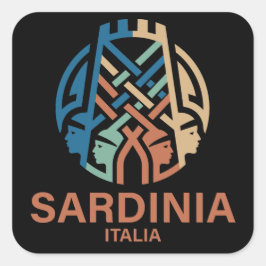 Isle of Sardinia Italy スクエアシール
