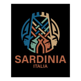 Isle of Sardinia Italy ポスター