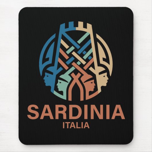 Isle of Sardinia Italy マウスパッド (正面)