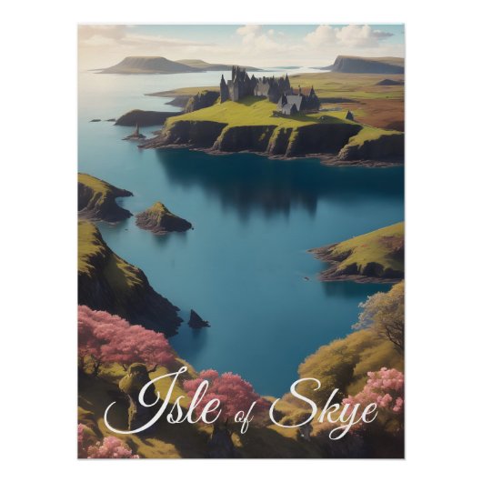 Isle of Skye Scotland Travel Poster ポスター (正面)