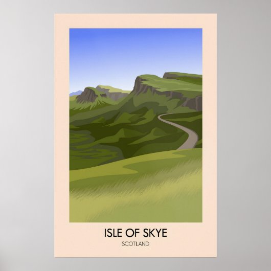 Isle of Skye Scotland Travel Poster ポスター (正面)
