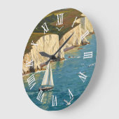 Isle of Wight England Travel ラージ壁時計 (傾斜)