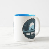 Isle Royale National Park Deer ツートーンマグカップ (正面右)