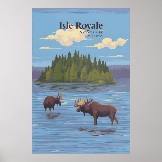 Isle Royale National Park Travel Poster ポスター (正面)