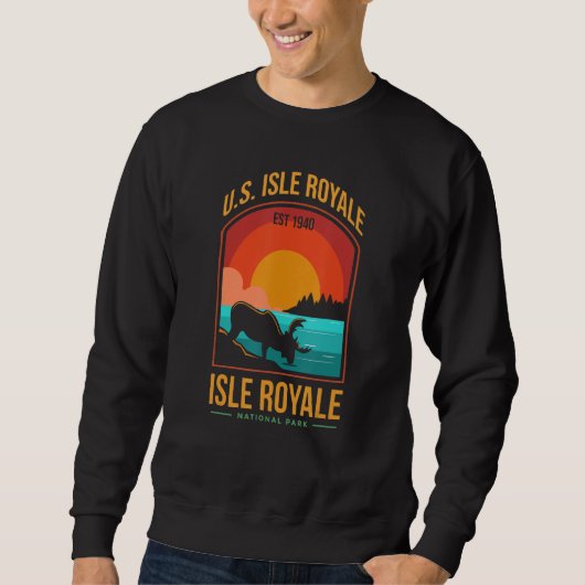 Isle Royale US National Park Michigan USA Parks Lo スウェットシャツ (正面)
