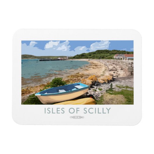 Isles of Scilly Railwayポスター マグネット (横)