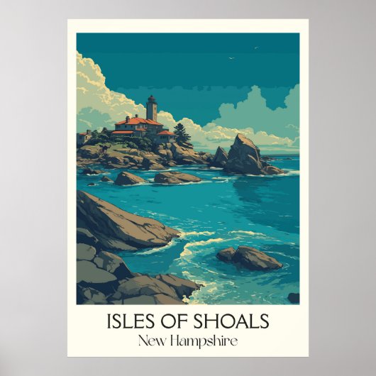 Isles of Shoals New Hampshire Coast ポスター (正面)