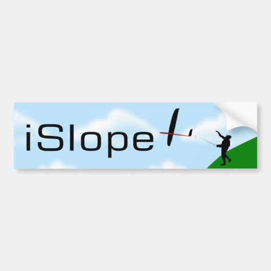 iSlope R/C斜面の上昇 バンパーステッカー (正面)