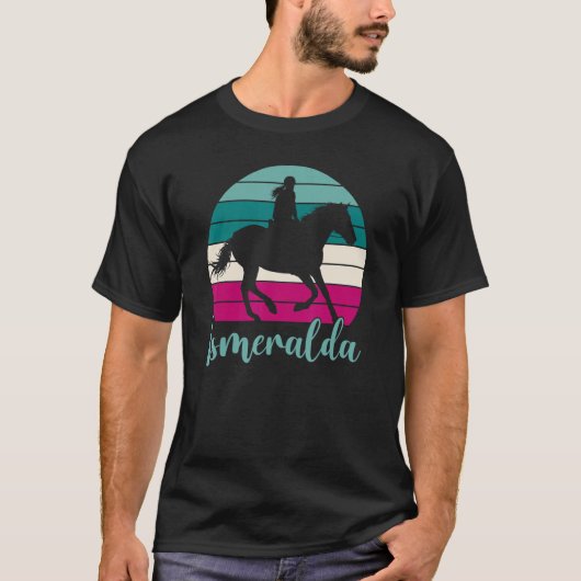 Ismeralda Name Gift - Equestrian Shirt Ismeralda H Tシャツ (正面)