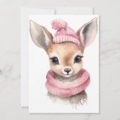 Isn’t She One Deer-ful First Birthday Invitation 招待状 (裏面)