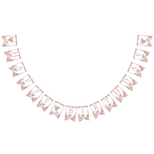Isn’t She One Deerful Birthday Bunting バンティングフラッグ (全)