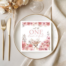 Isn’t She One Deerful Birthday Napkins スタンダードカクテルナプキン