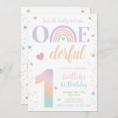 Isnt彼女は素敵なIsnt彼女はonederful 1番目の招待状 招待状 (正面/裏面)