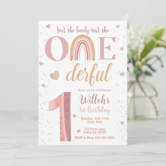 Isnt彼女は素敵なIsnt彼女はonederful 1番目の招待状 招待状 (スタンド正面)