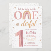 Isnt彼女は素敵なIsnt彼女はonederful 1番目の招待状 招待状 (正面/裏面)