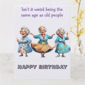 Isn't it weird ... birthday personalized カード (黄色い花)