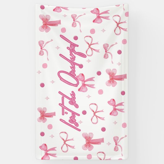 Isn't She Onderful First Birthday Banner 横断幕 (縦)