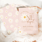 Isn't She ONEderful Daisy 1st Birthday 招待状