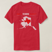 Isnt Teas Cute Inside Alaska Map Funny  Tシャツ (デザイン正面)