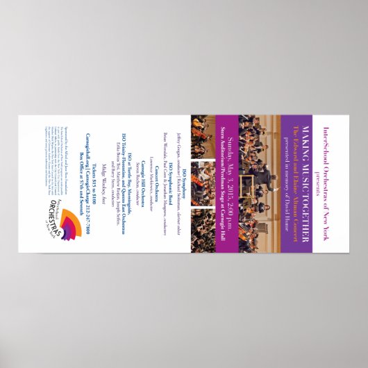 ISOアットカーネギーホールポスター ポスター (正面)