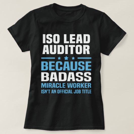 ISO引合監査人 Tシャツ (デザイン正面)