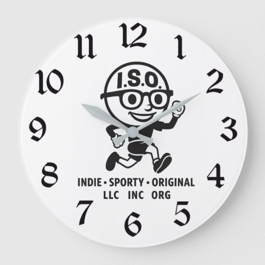 ISO ハット ラージ壁時計 (正面)