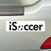 iSoccer (球) バンパーステッカー (車上)